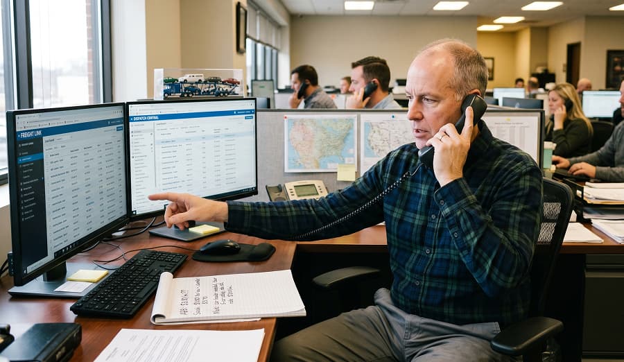 National dry van load board coverage