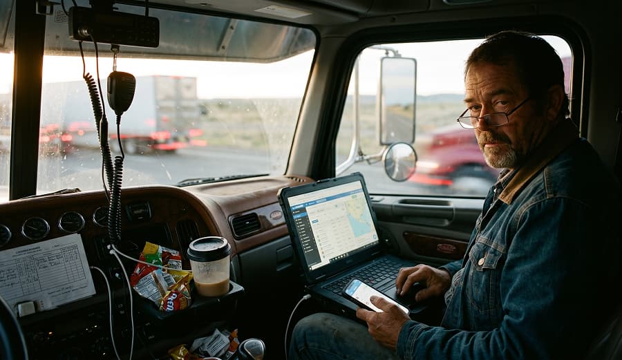 Owner-operator truck driver